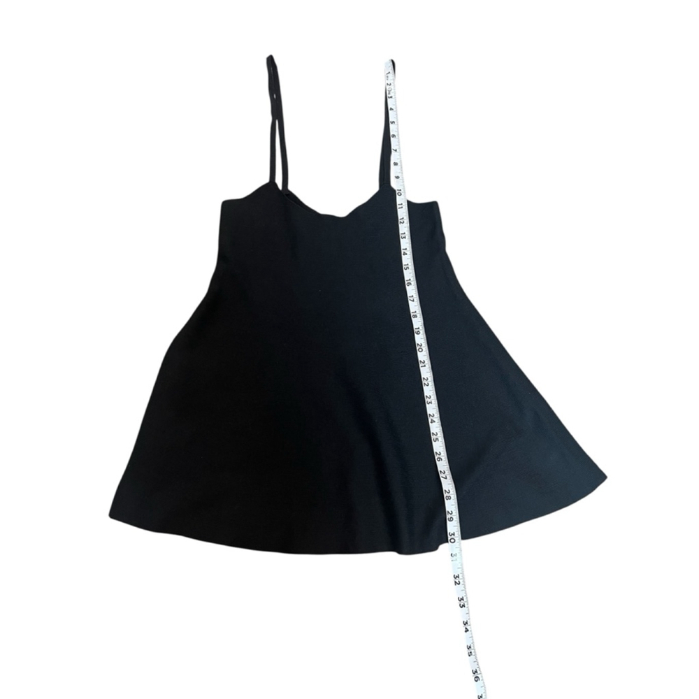 Black Knit Ribbed Short Stretch Mini Jumper Dress S - Picture 8 of 9